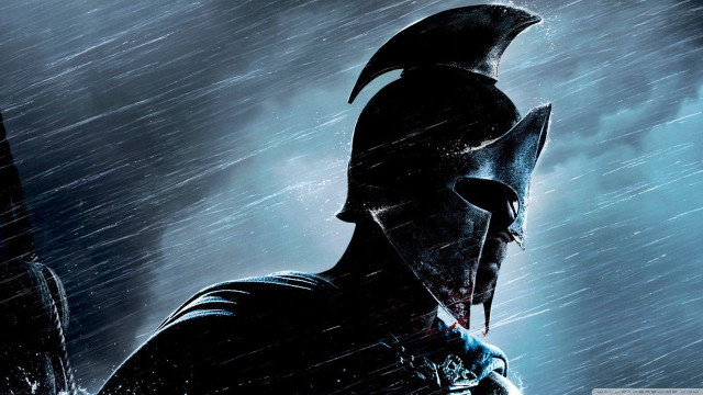 Man helmet armor rain sword #5 free wallpaper - medium preview image