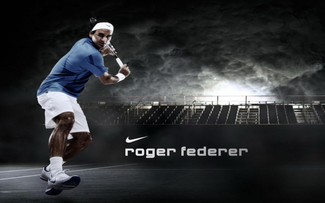 Man running tennis racket stadium free wallpaper - medium preview image