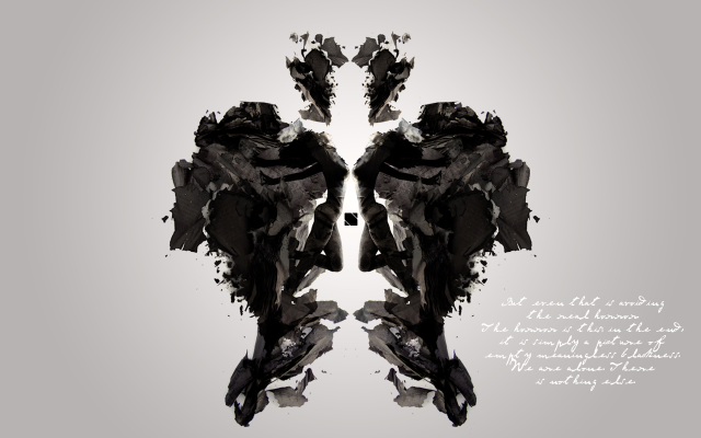 Flower quote abstract illusionism paper free wallpaper - medium preview image