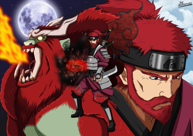 Red beard demon horse fullmoon free wallpaper - medium preview image
