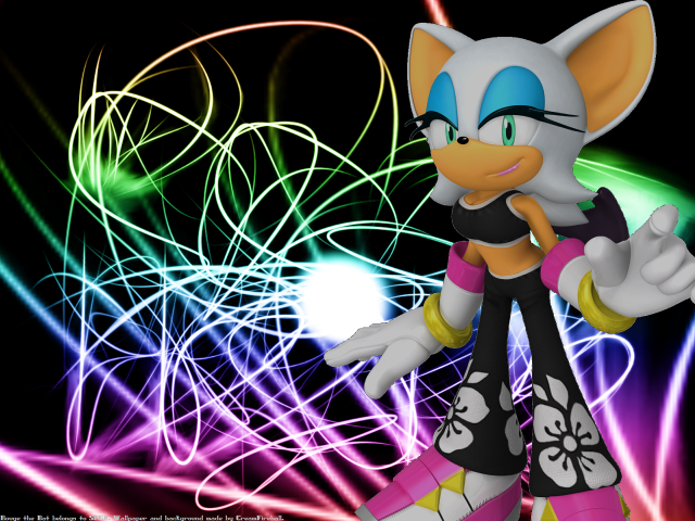 Cartoon cat black background colorful free wallpaper - medium preview image