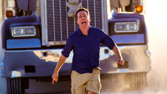 Man running truck dog back free wallpaper - medium preview image