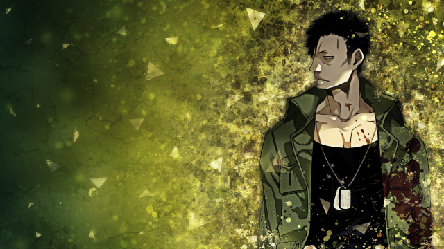 Man green jacket leaves clock free wallpaper - medium preview image