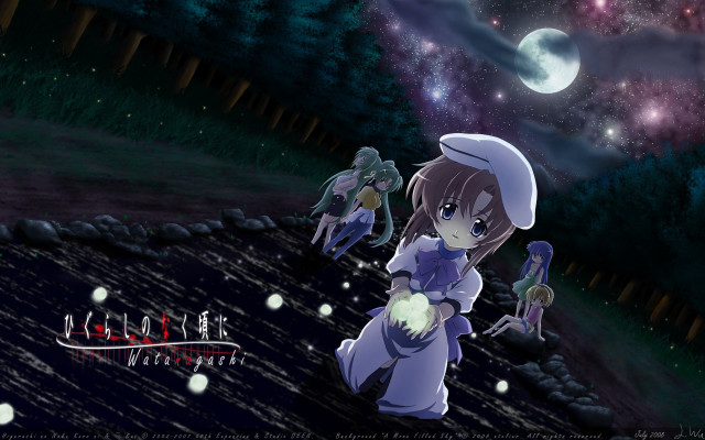 Cartoon character glowing ball night #2 free wallpaper - medium preview image