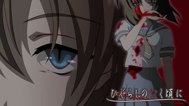 Girl blood face drip scary free wallpaper - medium preview image