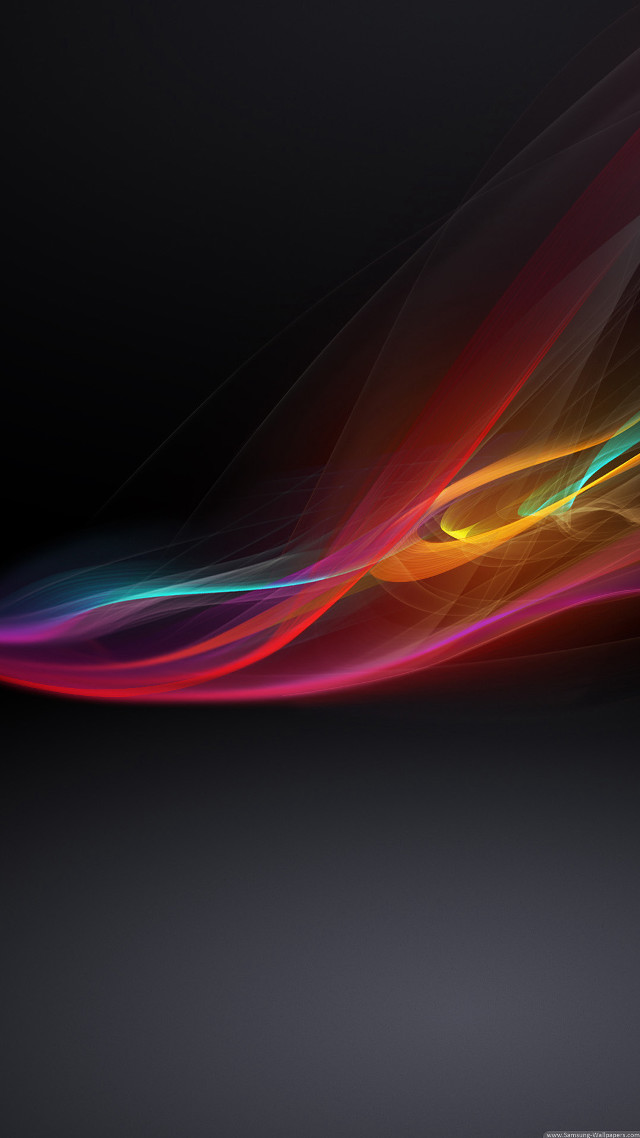 Colorful wave light black background #5 free wallpaper - medium preview image