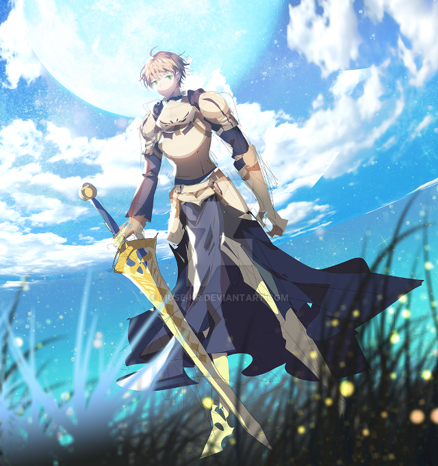 Woman blue dress sword full free wallpaper - medium preview image