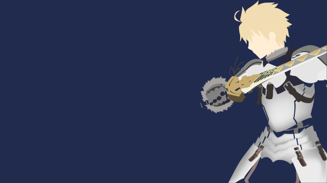 Man white sword armor blue free wallpaper - medium preview image