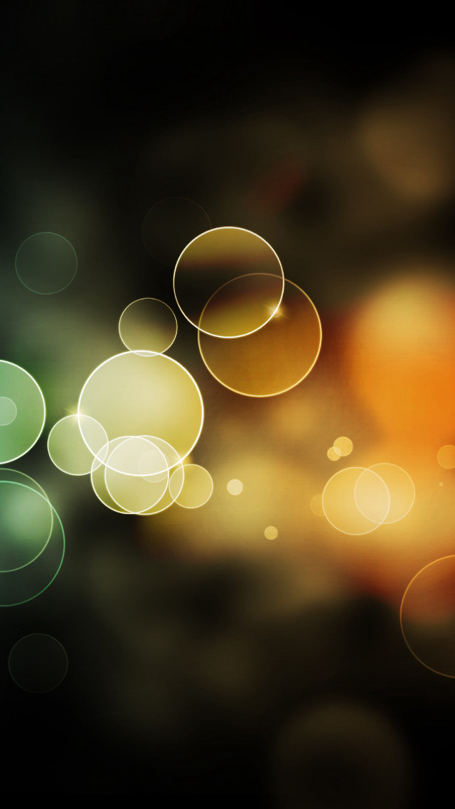 Blurry black background circles of free wallpaper - medium preview image