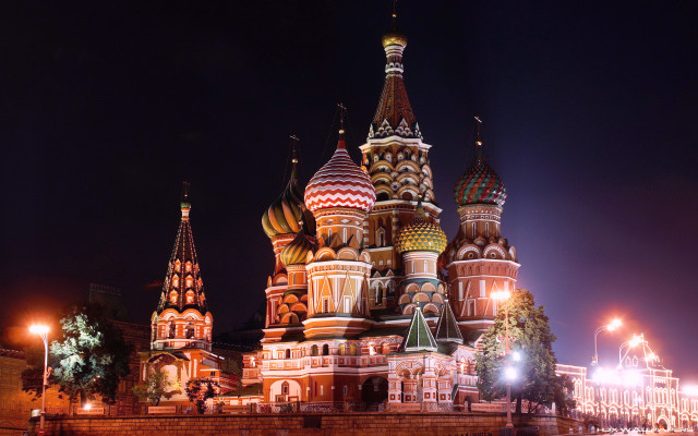 Large building clock tower night #11 free wallpaper - medium preview image