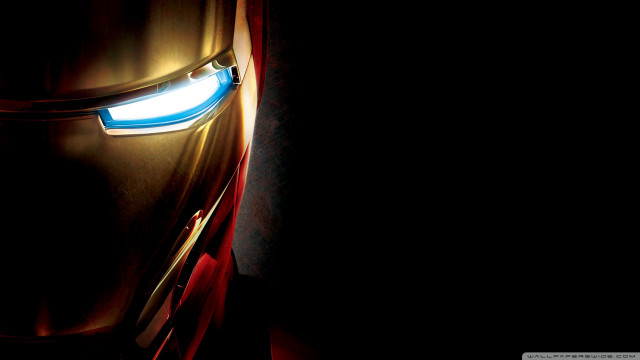 Iron man face dark light free wallpaper - medium preview image