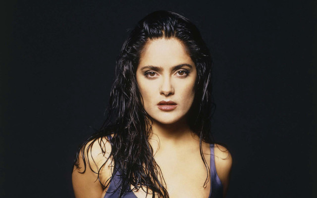Woman wet hair blue top free wallpaper - medium preview image