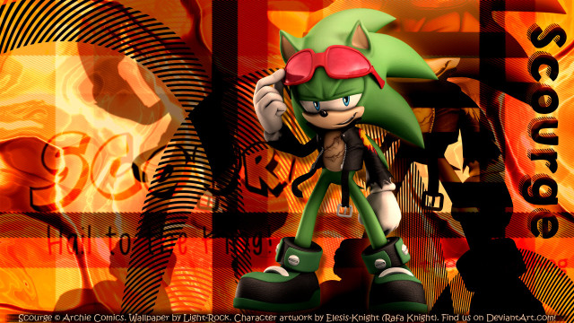 Cartoon character green object red free wallpaper - medium preview image