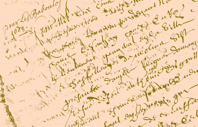 Old handwriting clock side writing free wallpaper - medium preview image