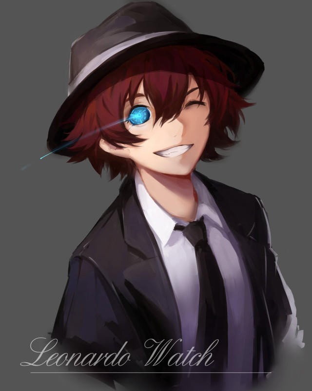 Hat tie blue eye black free wallpaper - medium preview image