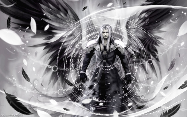 Woman black wings chain necklace free wallpaper - medium preview image