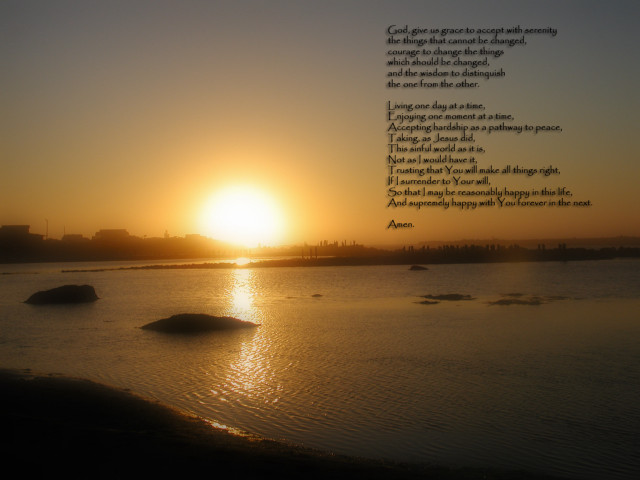 Sunset poem water background image free wallpaper - medium preview image