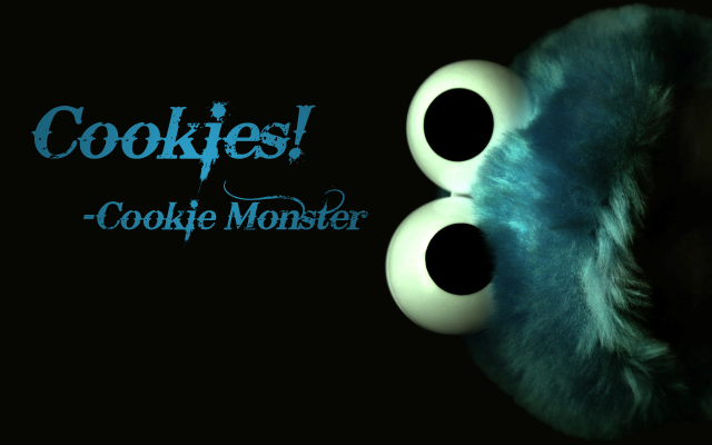 Fake cookie monster closeup eyes free wallpaper - medium preview image