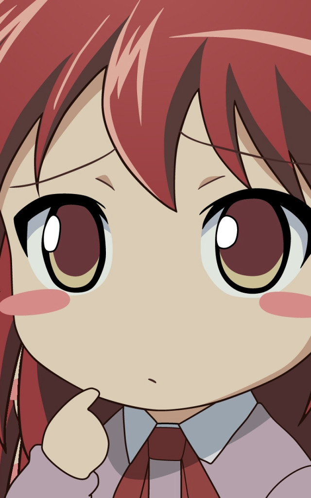 Girl red hair tie serious free wallpaper - medium preview image