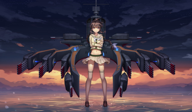 Girl short skirt plane wings #2 free wallpaper - medium preview image
