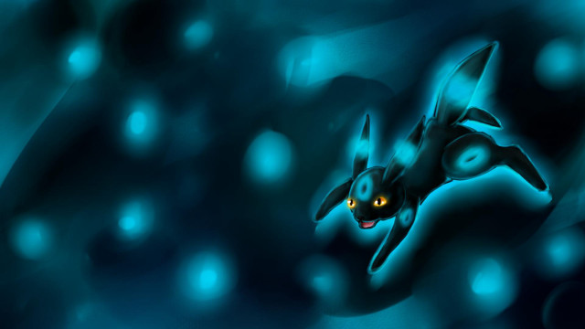 Glowing eyes bioluminescent bubble arcade free wallpaper - medium preview image