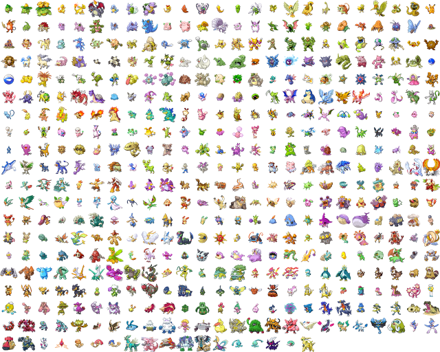 Pokemon group colorful white background free wallpaper - medium preview image