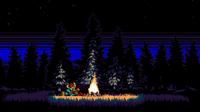 Campfire woods night bear log free wallpaper - medium preview image