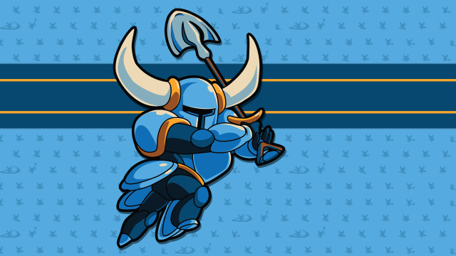 Blue yellow cartoon horned character free wallpaper - medium preview image