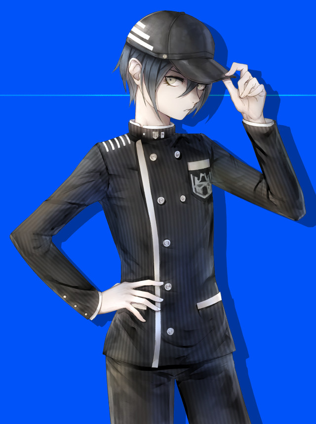Person black uniform hat blue free wallpaper - medium preview image