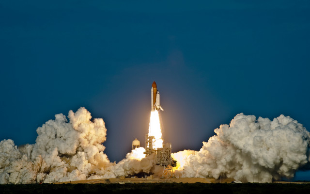 Rocket launch smoke sky landing free wallpaper - medium preview image