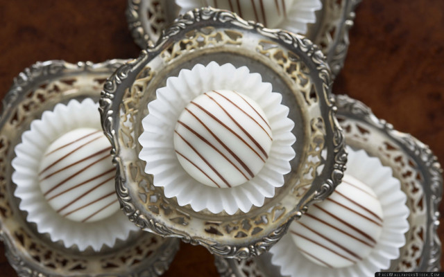 Chocolate desserts glass container wooden free wallpaper - medium preview image