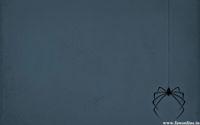 Dark spider web minimalism blue free wallpaper - medium preview image