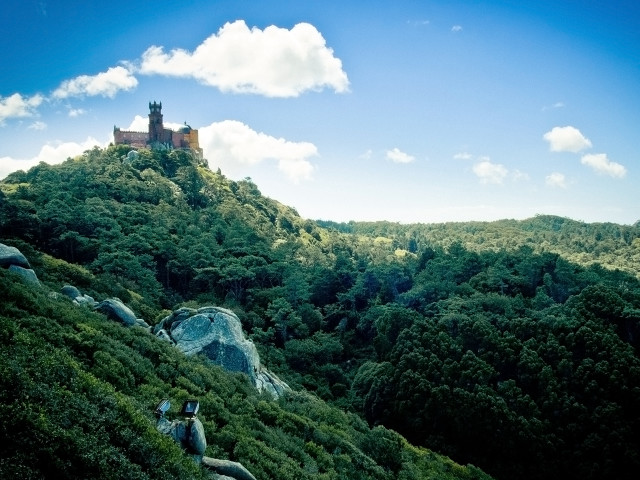 Castle hill forest blue sky #3 free wallpaper - medium preview image