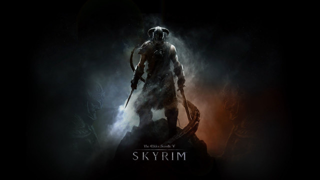 Man dark sword skyrim logo free wallpaper - medium preview image