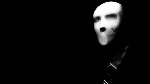 Creepy man knife dark look free wallpaper - medium preview image