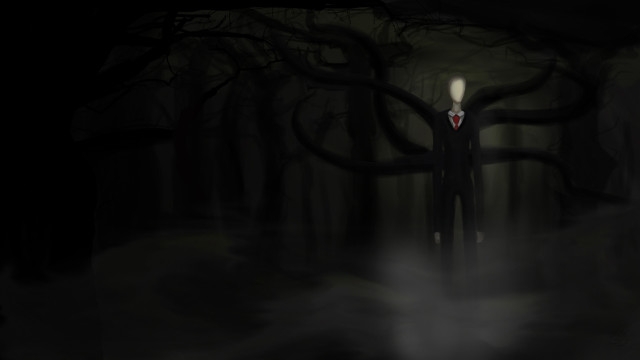 Man suit tie dark forest free wallpaper - medium preview image