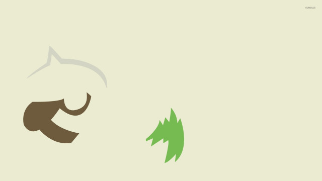 Cat tree minimalistic illustration artwork free wallpaper - medium preview image