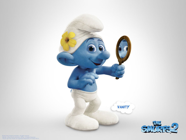 Cartoon character magnifying glass flower free wallpaper - medium preview image