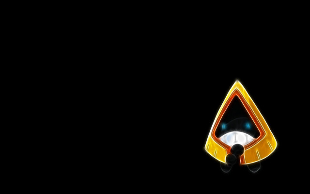 Logo dark background yellow triangle free wallpaper - medium preview image