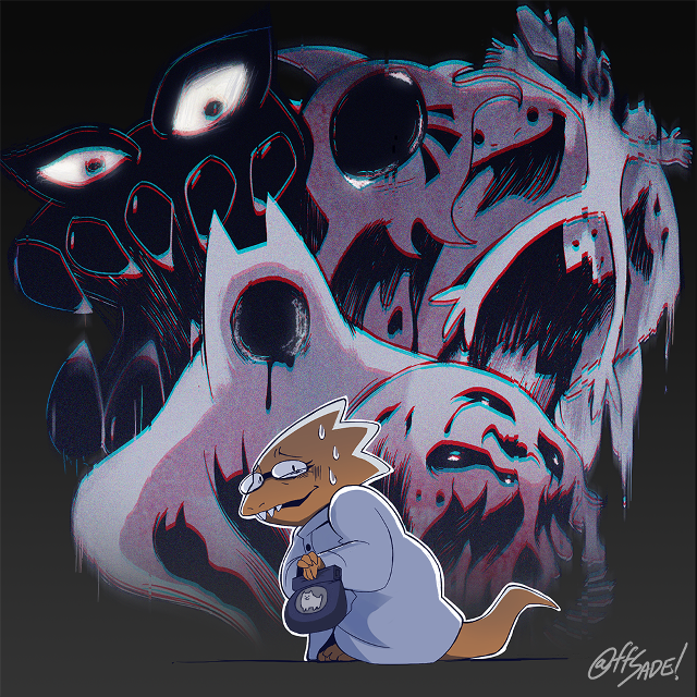 Cartoon character wolf skulls demon free wallpaper - medium preview image