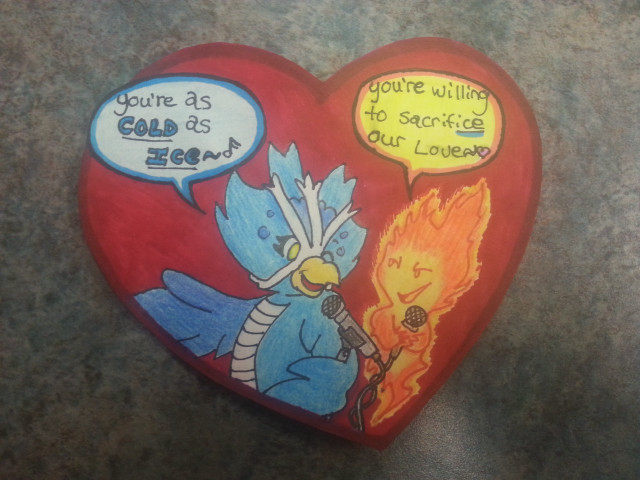 Heart shaped box cartoon character free wallpaper - medium preview image