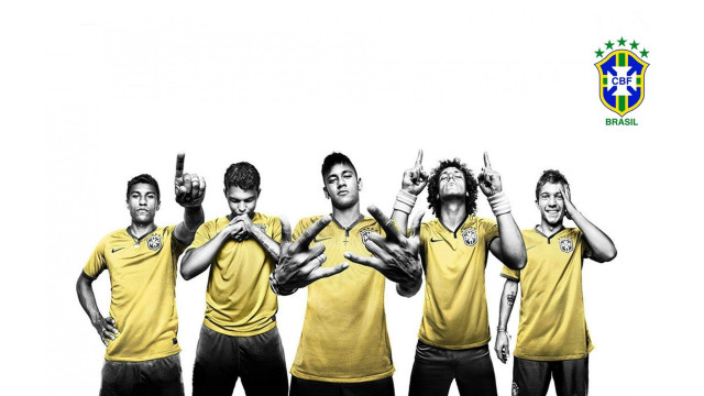 Group men hands up air free wallpaper - medium preview image