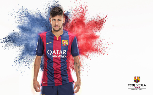 Man soccer uniform red blue #2 free wallpaper - medium preview image
