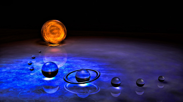 Group of objects on table free wallpaper - medium preview image