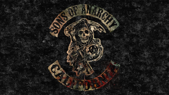 Skull motorcycle banner sons free wallpaper - medium preview image