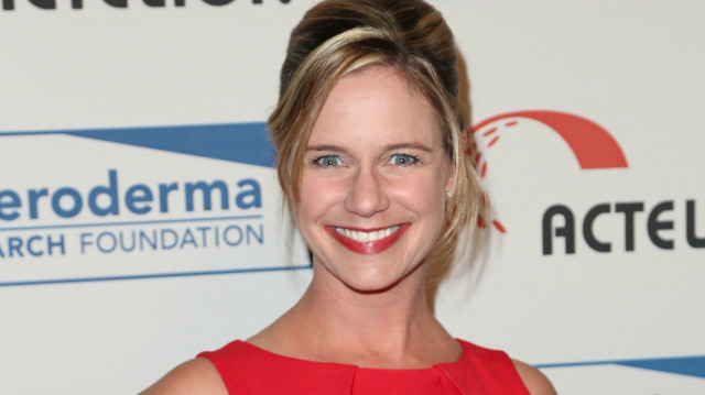 Woman red dress smiling american free wallpaper - medium preview image