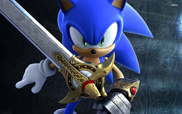 Sonic hedgehog sword video game free wallpaper - medium preview image