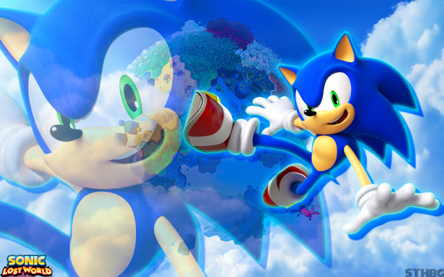 Sonic fight sky together hedgehogs free wallpaper - medium preview image