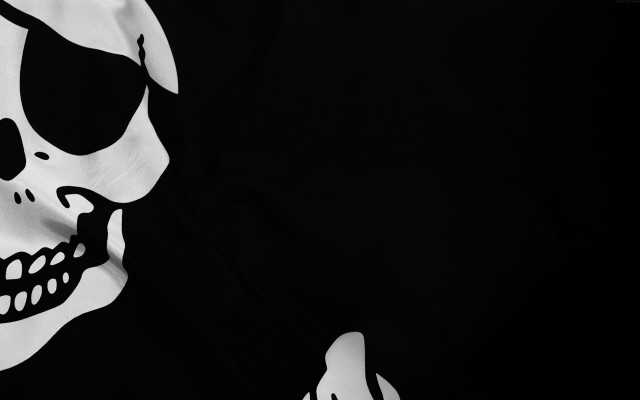 Skull hat cigarette black white free wallpaper - medium preview image