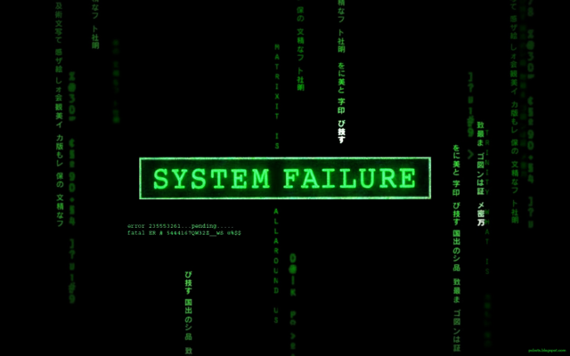 System failure green sign wireframe #2 free wallpaper - medium preview image